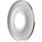 Ekena Millwork Berkshire PVC Medallion (Canopies up to 4 1/2"), 10"OD x 3 1/2"ID x 3/4"P, Metallic Rustic Mist CMP10BEERU - alternate 2